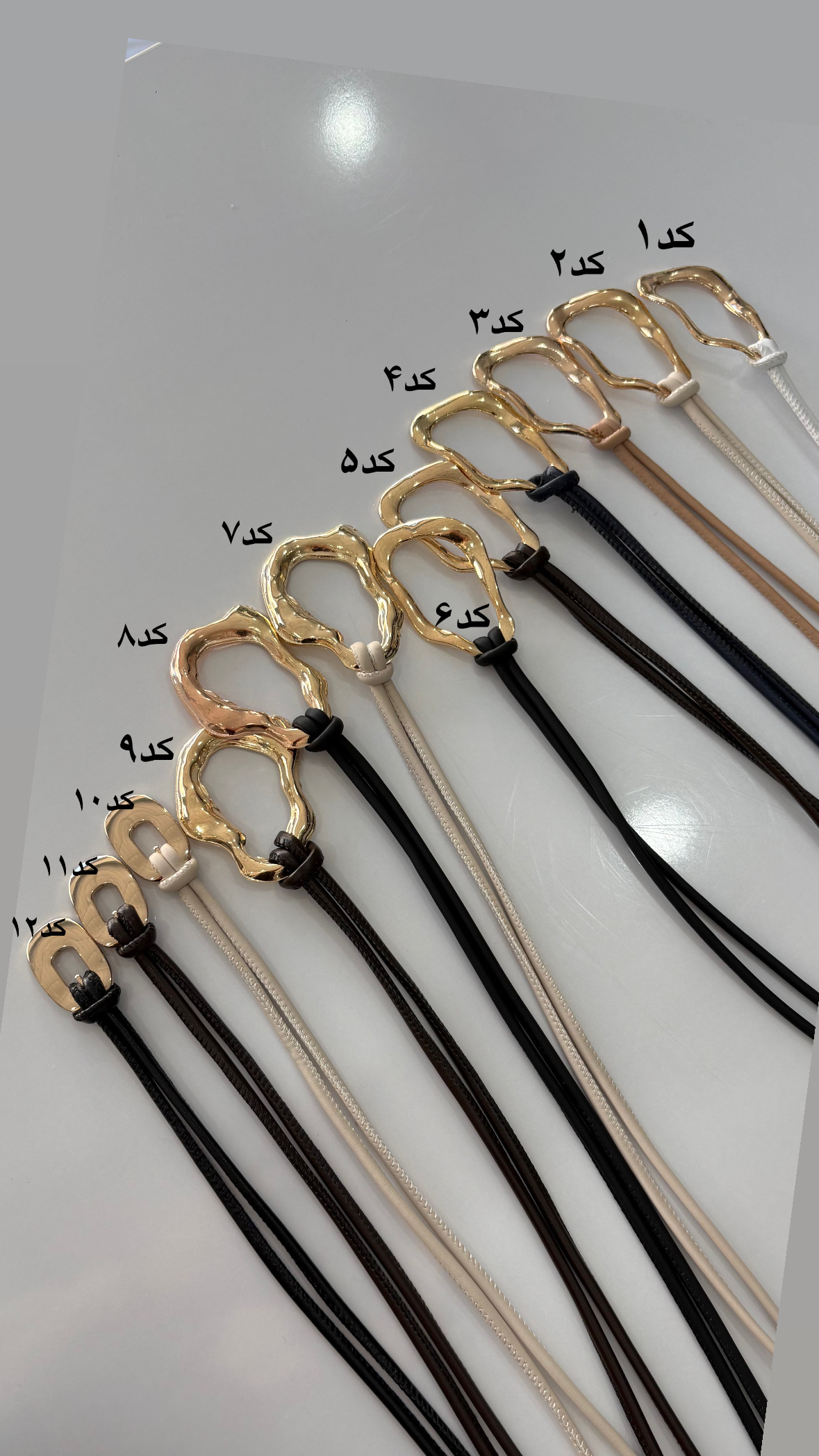 کمربند گره ای چرم minimal